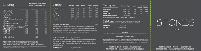 Hair Salon Services Stones Hair And Beauty